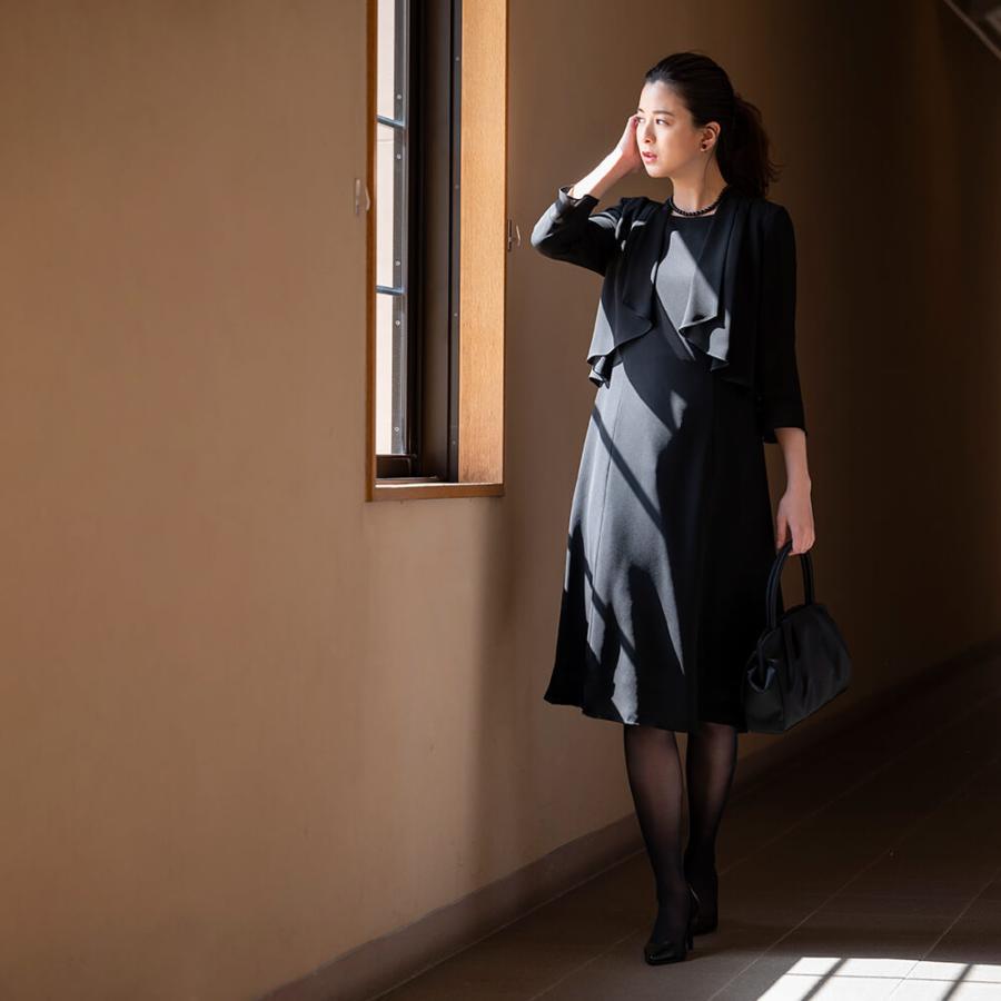 Lurco（ルルコ） 喪服 レディース ブラックフォーマル 夏用 ワンピース