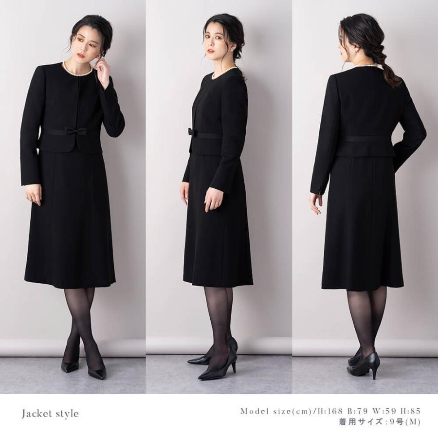 喪服 レディース ブラックフォーマル スーツ ワンピース 洗える 前開き あすつく S/M/L/LL/3L 2966391｜lurco｜15