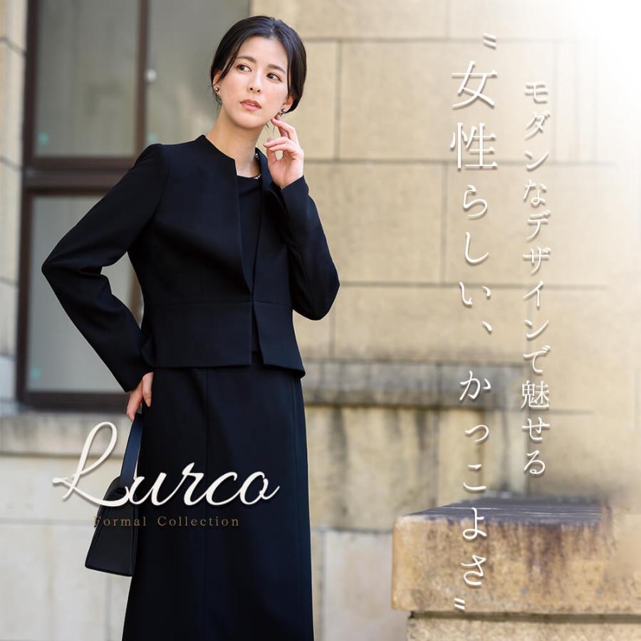 Lurco 喪服 レディース ブラックフォーマル スーツ ワンピース Lurco 喪服 レディース ブラックフォーマル スーツ ワンピース