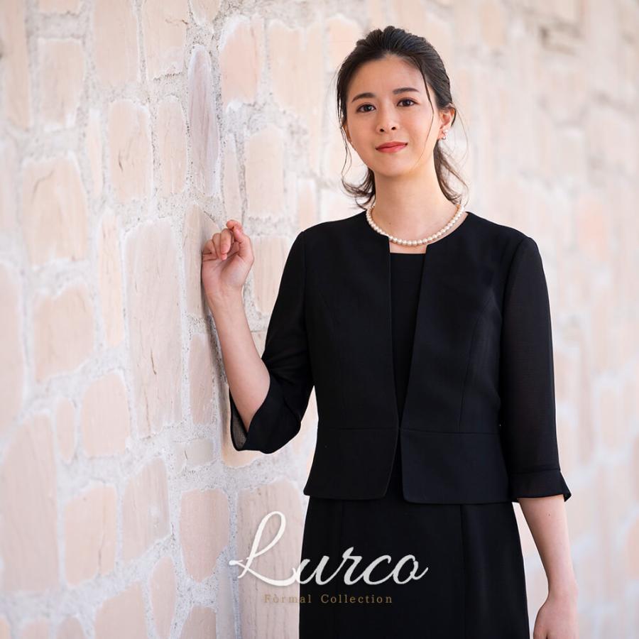 Lurco（ルルコ） 喪服 レディース ブラックフォーマル 夏用 ワンピース