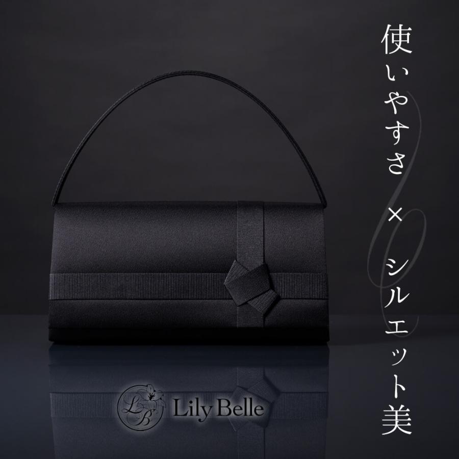 ブラックフォーマル バッグ 日本製 シンプル レディース 喪服 あすつく lily07｜lurco｜03