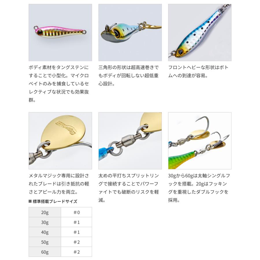 メタルマジック TG サワラ キャスティング アクアウェーブ メタルマジックTG 60g ブレードジグ サワラ