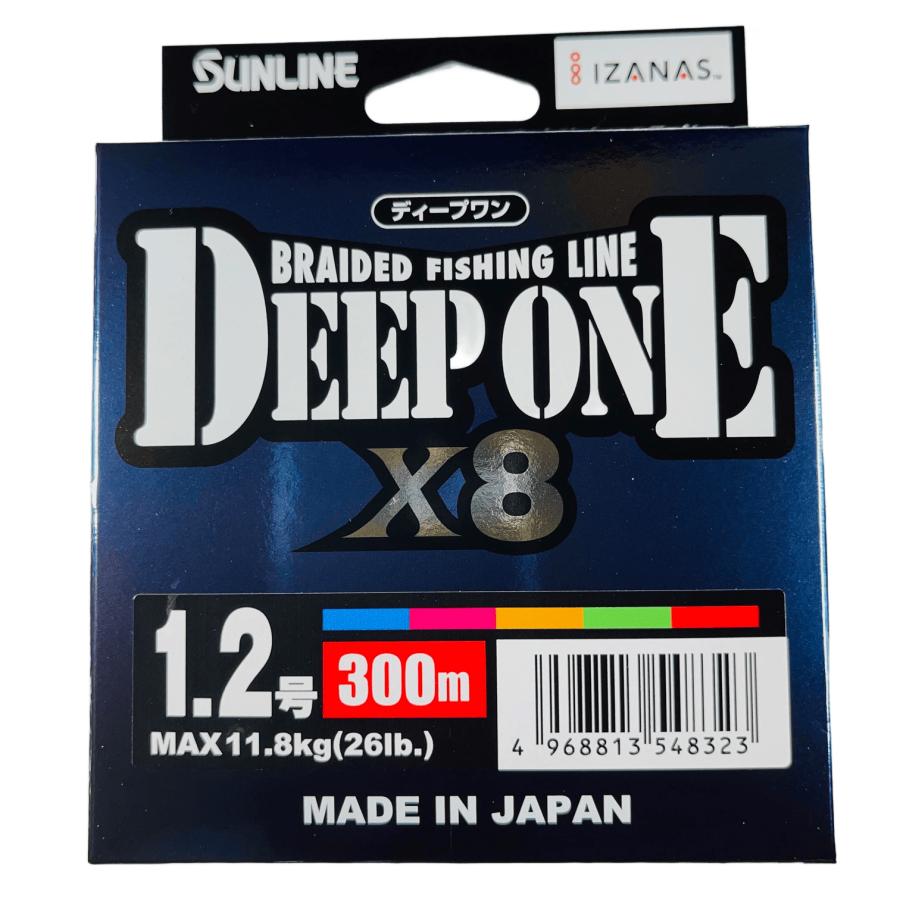 サンライン　ディープワン　8号　300m サンライン（SUNLINE） ディープワン×8 300m 1.2号 SUNLINE 8本組 PE