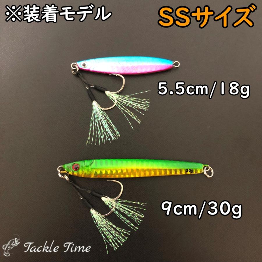 アシストフック ダブル ツイン 黒 セット 20組 ルアー メタルジグ 針