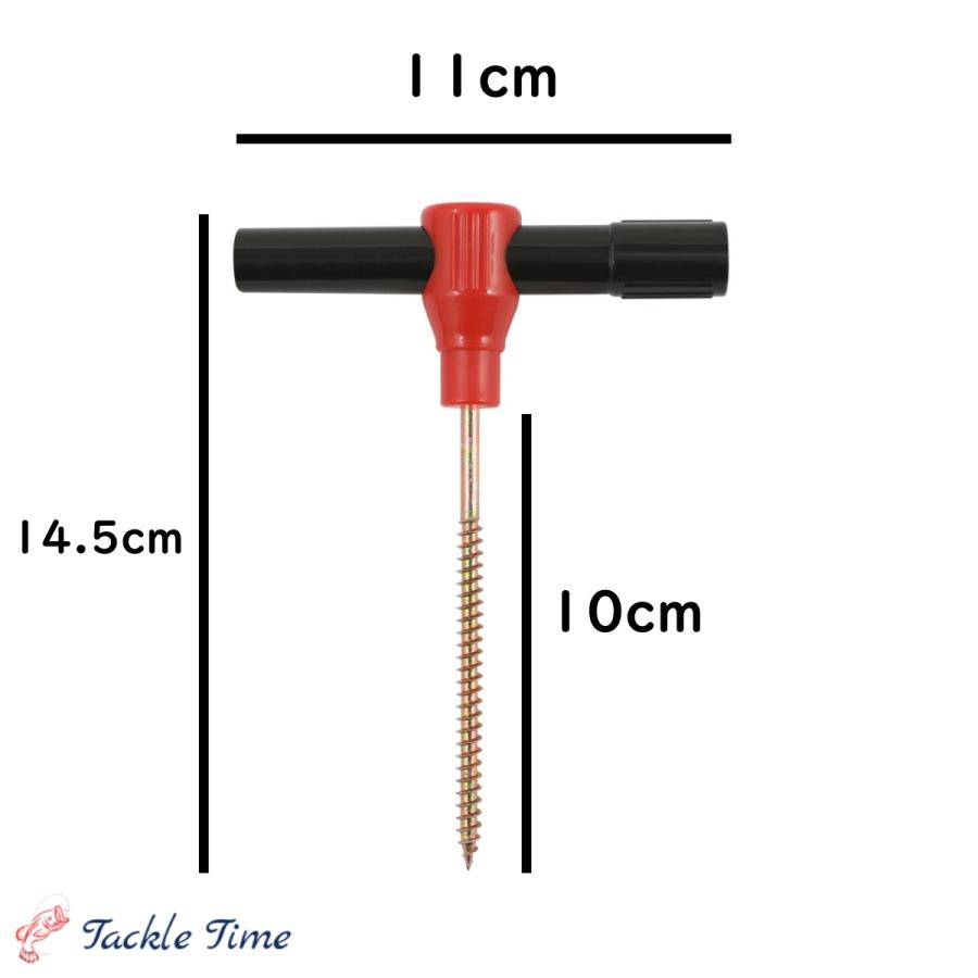 アイスペグ ワカサギ 釣り 竿受け テント ペグ 固定 アイスドリル 氷上