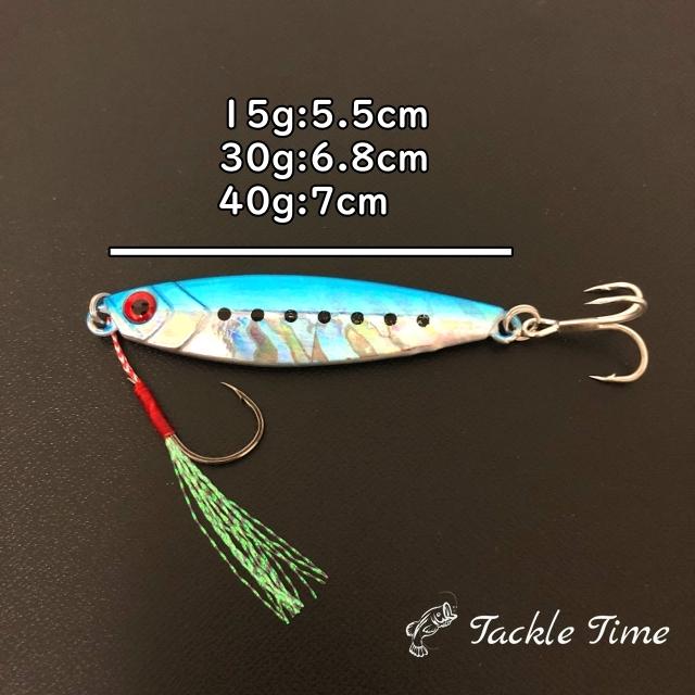 ルアー メタルジグ セット 4本 15g 30g 40g ショア ジギング 青物 ヒラメ 夜光 グロー アシストフック Jig 27 ルアー 釣具 Tackletime 通販 Yahoo ショッピング