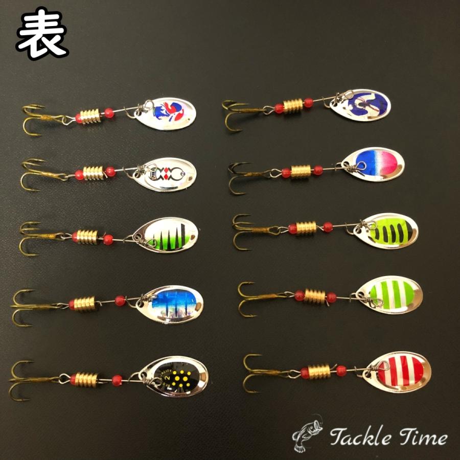 トラウト ルアー スピナー セット 渓流 3.5g 10個 ケース付 ヤマメ