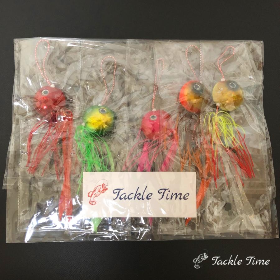 TackleTime タイラバ セット 鯛ラバ 60g 80g 100g 遊動式 夜光 グロー 鉛 ストレート マダイ 仕掛け｜lureshop｜08