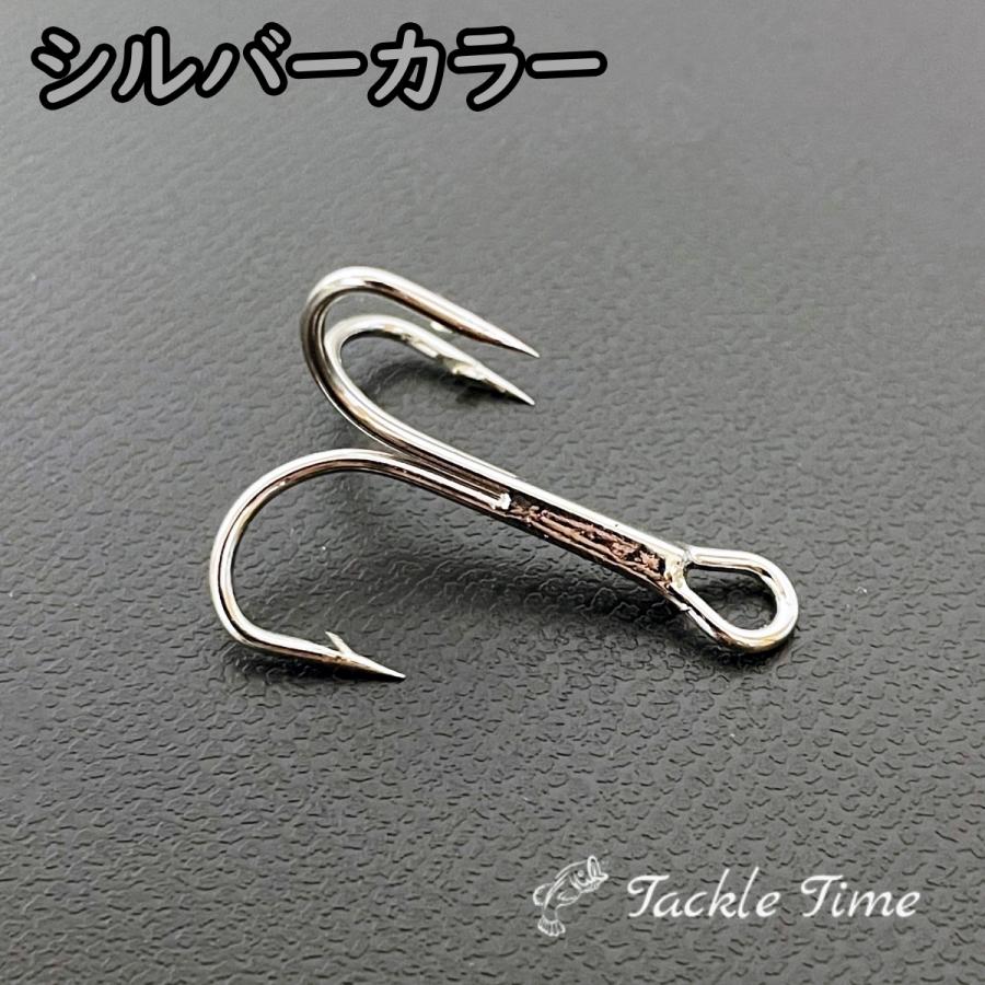 トレブルフック 20個セット スペア 替え ブラック シルバー 黒 銀