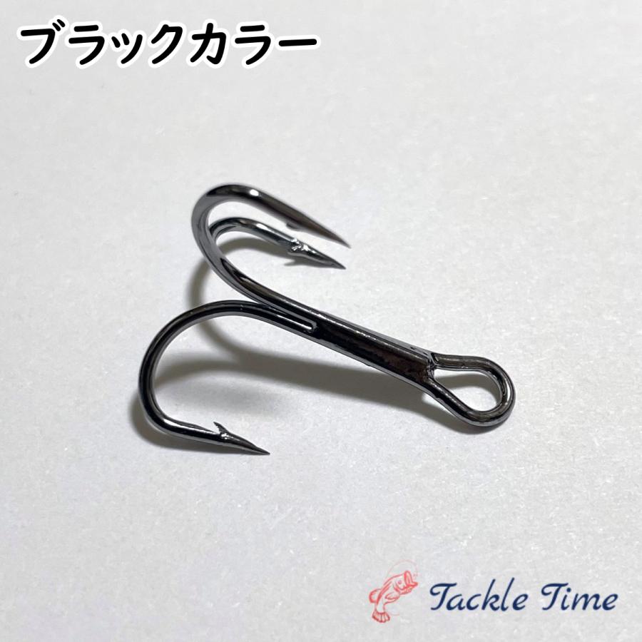 トレブルフック 20個セット スペア 替え ブラック シルバー 黒 銀
