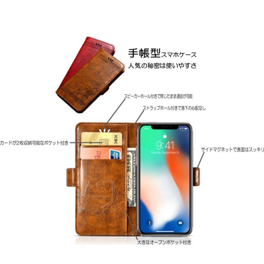 iPhone各機種 スマホケース 手帳型 アイフォンカバー カードポケット スタンド機能 ストラップホール スピーカーホール付｜lush-intl｜06