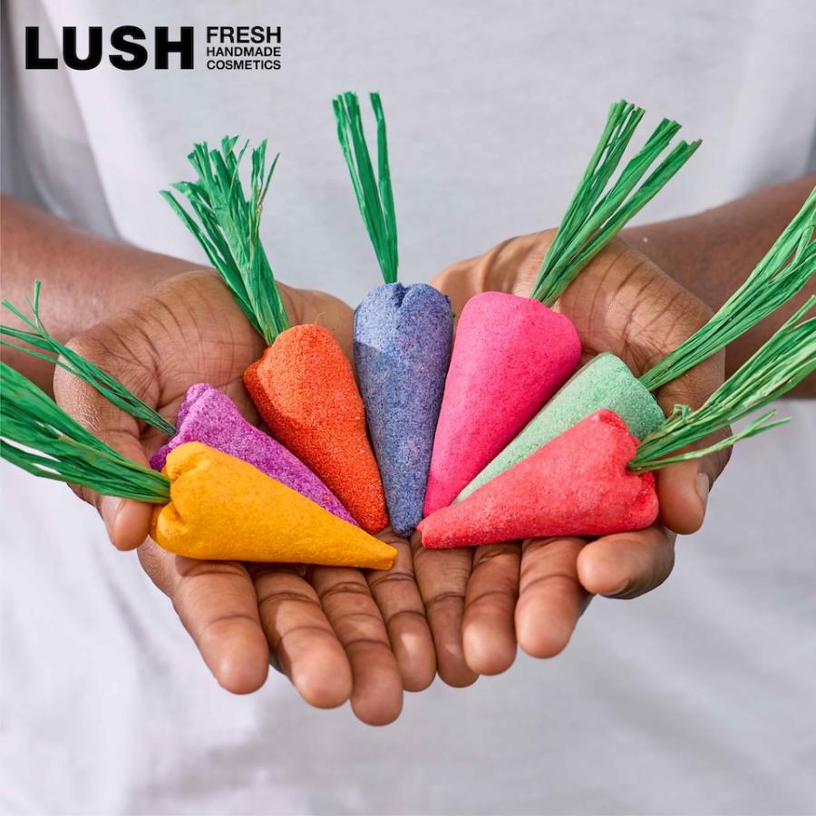 LUSH（ラッシュ） ベイビーレインボウベジ ブルー バブルバー 入浴剤