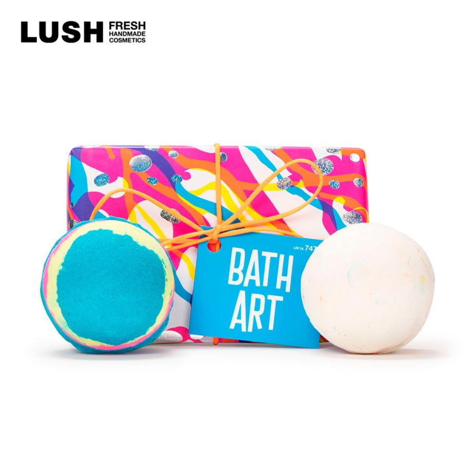 LUSH ラッシュ 公式 バスアート ギフト セット 入浴剤 バスボム 泡 インターギャラクティック ドラゴンの卵 ラメ 子供 プレゼント 誕生日