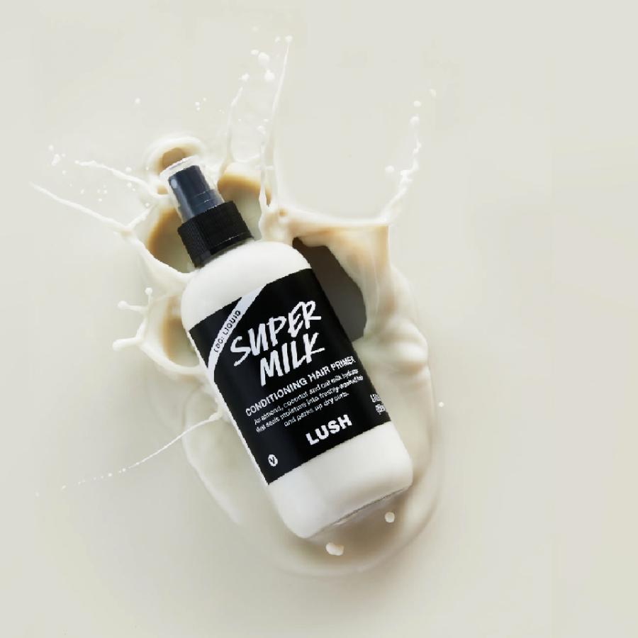【新品未開封】 LUSH ラッシュ スーパーミルキー ヘアプライマー LUSHのスーパーミルキーヘアプライマー100gを贈る | カジュアル