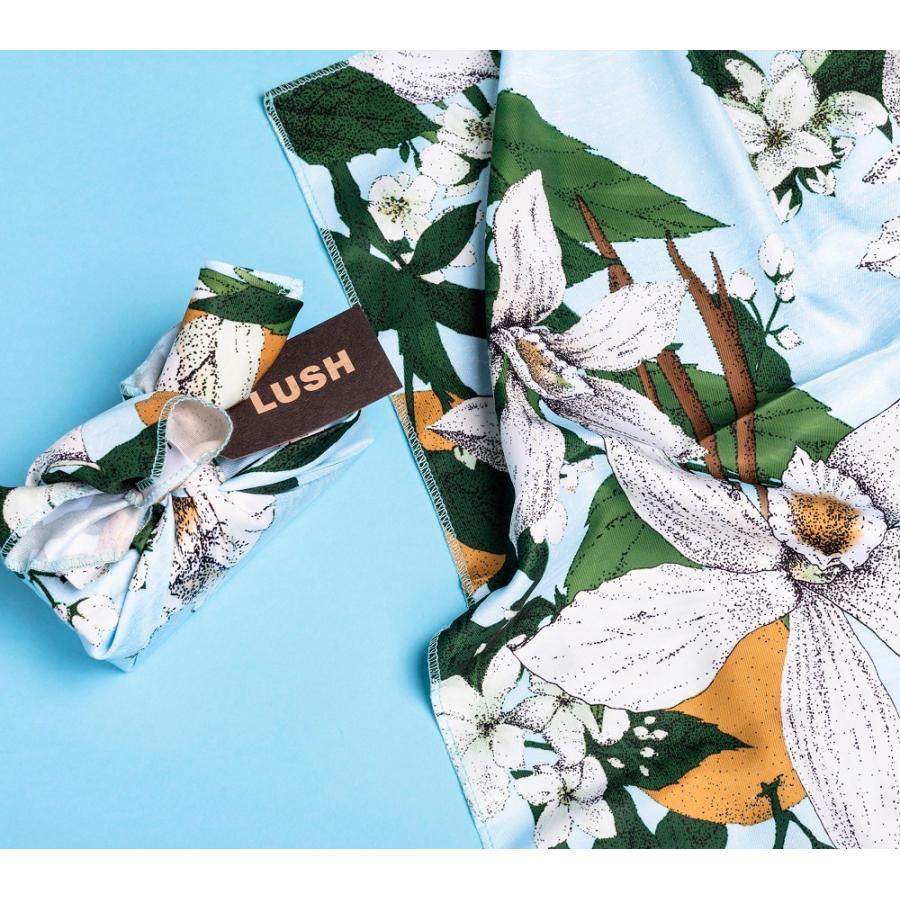 LUSH（ラッシュ） バニラリー ノットラップ 46cm 風呂敷 エコバッグ 花