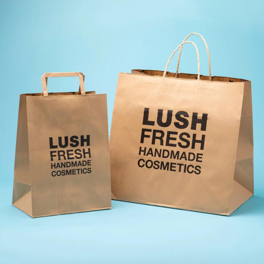 LUSH ショッパー 紙袋 手提げ袋 買い物袋 バッグ プレゼント用 ギフト
