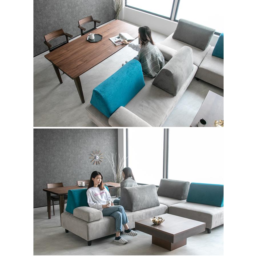 ソファ ソファー ファブリック 4人掛け アイランドソファ モダン