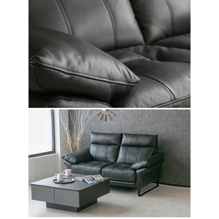 ソファ ソファー レザー 本革 ハイバック 3人掛け モダン おしゃれ