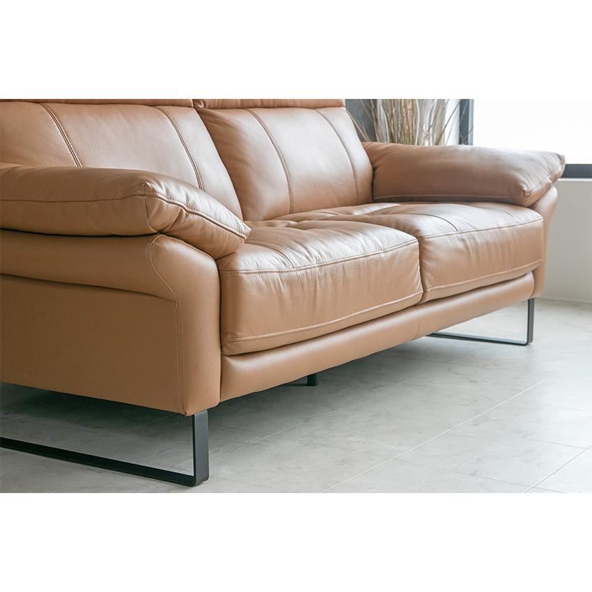 ソファ ソファー レザー 本革 ハイバック 3人掛け モダン おしゃれ