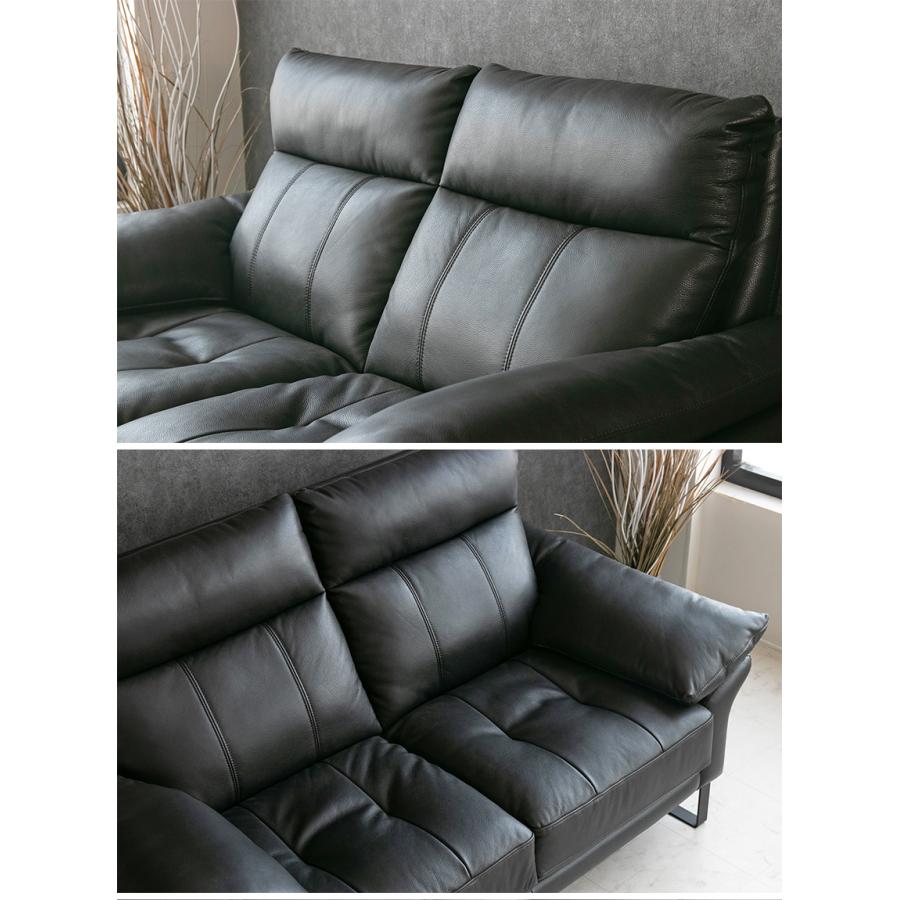 ソファ ソファー レザー 本革 ハイバック 3人掛け モダン おしゃれ