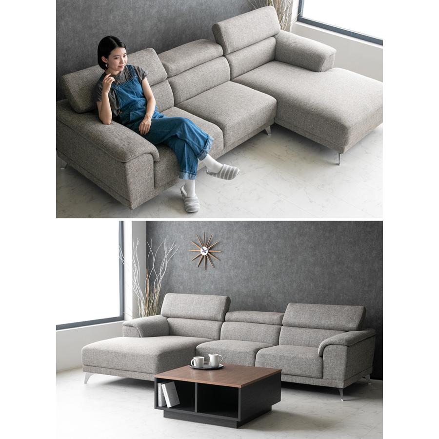 ソファ ソファー ファブリック 3人掛け ヘッドリクライニング カウチ