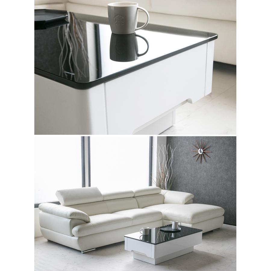 センターテーブル ガラステーブル ローテーブル 引き出し 収納