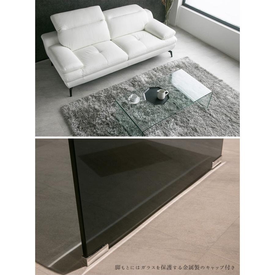 センターテーブル 高級感 ガラス オールガラス 全面 モダン 曲げガラス 110 ローテーブル ガラステーブル ブラック 黒 透明 おしゃれ Lushroom 通販 Yahoo ショッピング