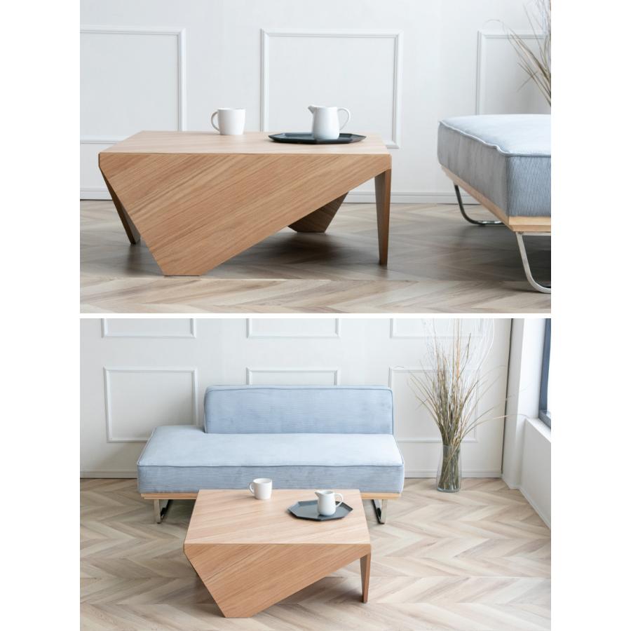 センターテーブル 正方形 ウォールナット オーク ブラウン ナチュラル