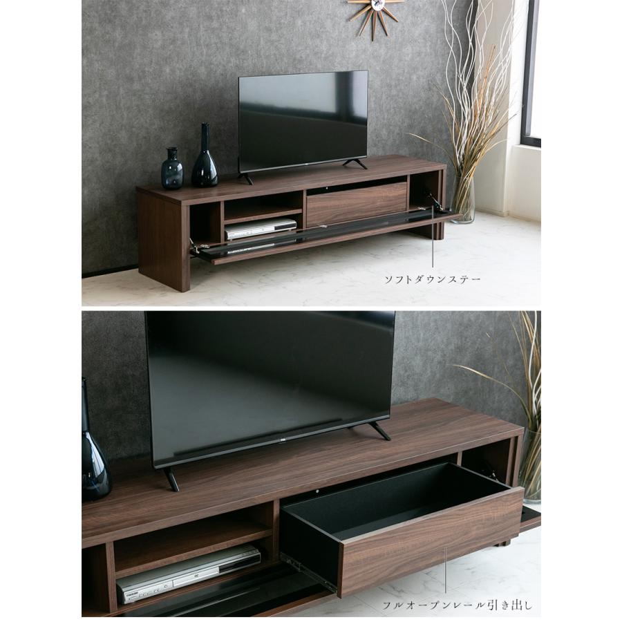 サ*ノ様 ダークブラウン テレビ台 ローボード 収納 前面ガラス 180センチ テレビ台 ローボード 収納 180cm おしゃれ 北欧 ガラス テレビボード