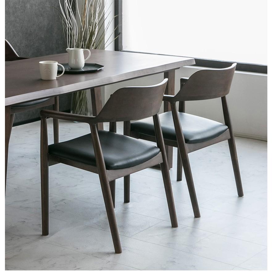 新入荷 ダイニングテーブルセット 6人掛け オーク突板 無垢材 7点セット ダイニングセット ナチュラル モダン ダイニングチェア おしゃれ 高級 210 ブラウン 肘付き 【CEG1960105064】(69900円)