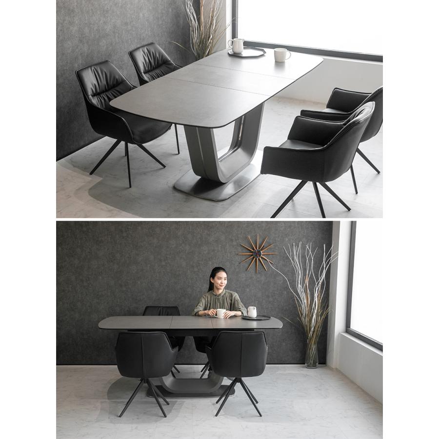 ダイニングテーブル 伸長式 伸縮 4人 6人 おしゃれ テーブル 単品  