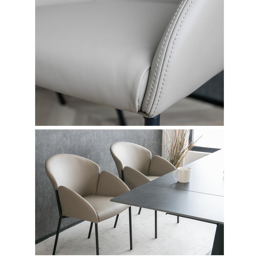 ダイニングチェア 2脚セット 本革 レザーチェア おしゃれ ダイニング