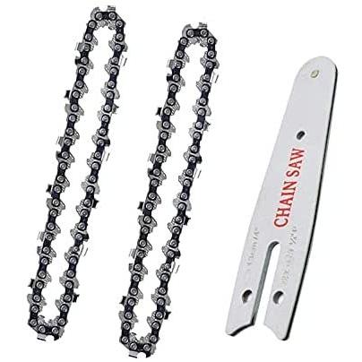 チェーン刃 2個セット 替え刃 チェーンソー 交換刃 4インチ ソーチェ ガイド 4インチミニチェーンソーの替刃 チェーンソーアクセサリ ガイドボード付 Chenha リュサイトストア 通販 Yahoo ショッピング