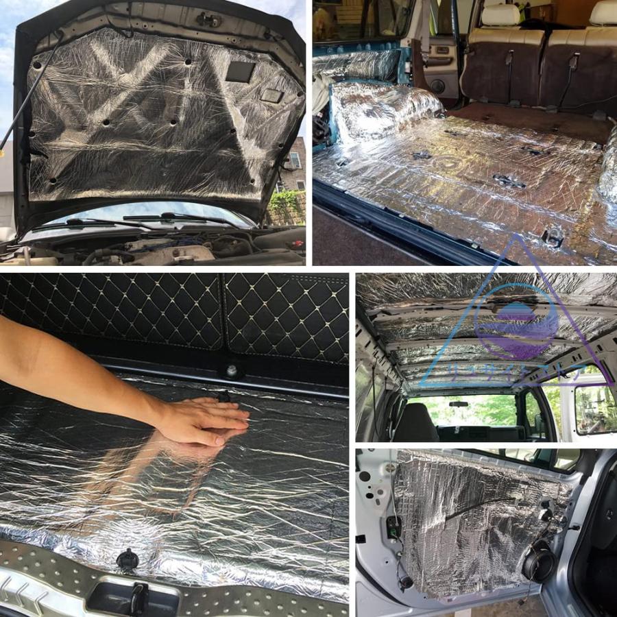 断熱シート 断熱マット 断熱材 車 車用 車遮音防音材料 アルミ箔 フォーム シルバー 熱反射 吸音 防音 エンジン用 遮音材料 厚さ5mm 100cmｘ0cm Dannetsushi To リュサイトストア 通販 Yahoo ショッピング