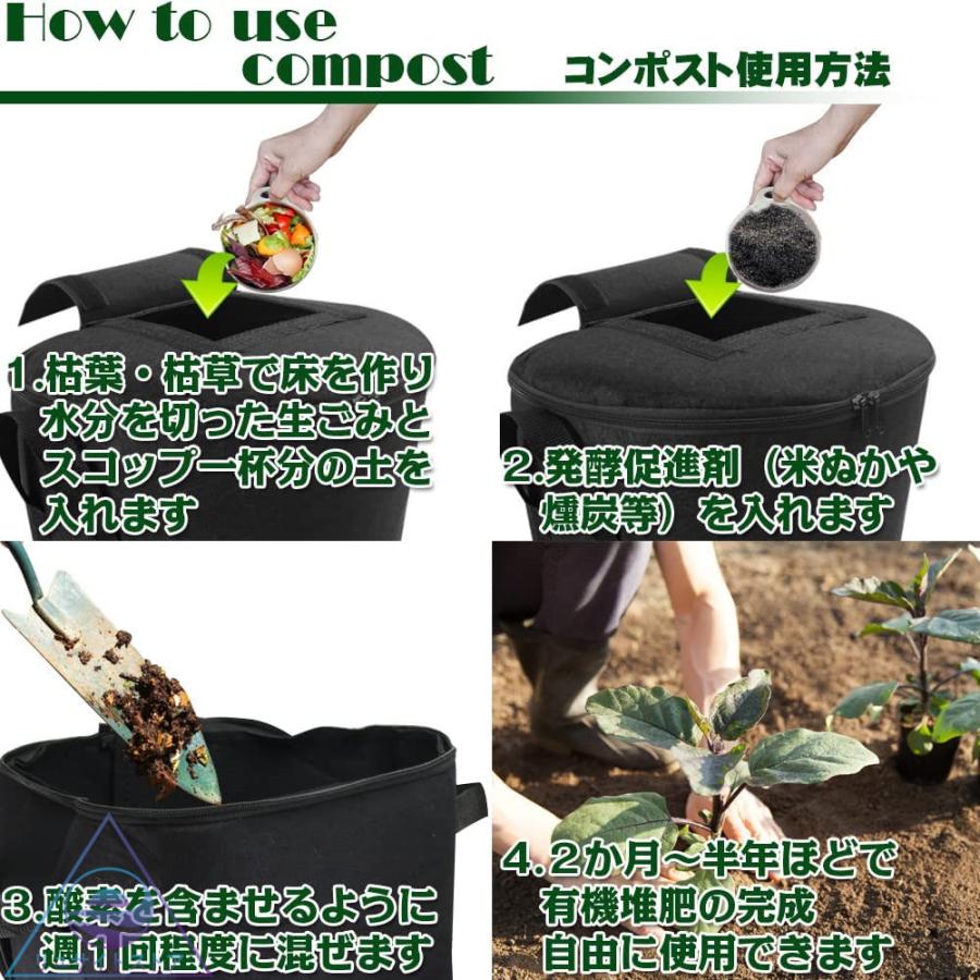 コンポスト 容器 家庭用 家庭用コンポスト バッグ バケツ 屋外 肥料 生ゴミ 脱臭 防カビ Hiryou リュサイトストア 通販 Yahoo ショッピング