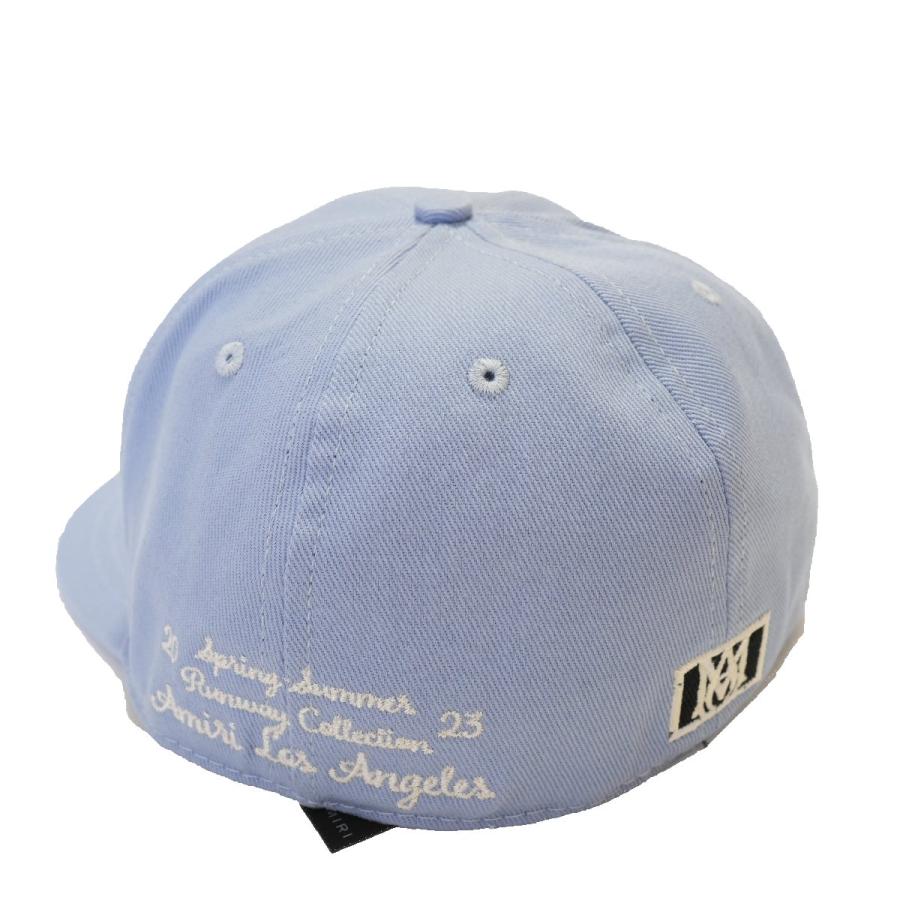 2023SS 新作 AMIRI MA 立体ロゴ刺繍 キャップ 帽子 野球帽 BABY BLUE ランウェイコレクション アミリ MA