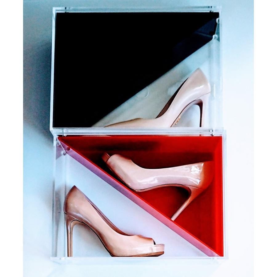 Lust　Case魅せる靴ケース　黒　 靴　収納　コレクションケース　シューズボックス　クリア　おしゃれ　靴入れ　靴箱　靴収納　ラグジュアリー　モダン |  | 11