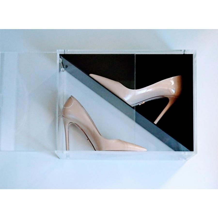 Lust　Case魅せる靴ケース　黒　 靴　収納　コレクションケース　シューズボックス　クリア　おしゃれ　靴入れ　靴箱　靴収納　ラグジュアリー　モダン |  | 04