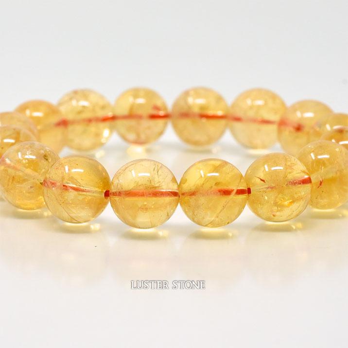 パワーストーン 天然石 ブレスレット シトリン 14mm