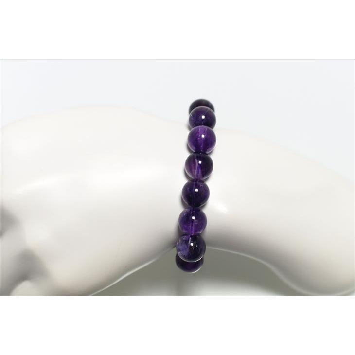 スーパーセブン アメジストエレスチャル ブレスレット 12mm玉 高品質