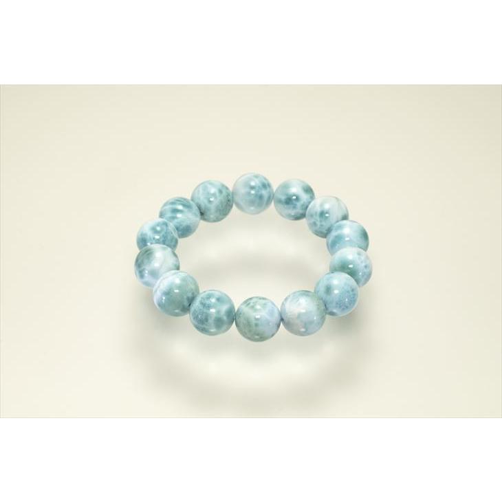 パワーストーン 天然石 ブレスレット ラリマー 14mm : LUSTER STONE