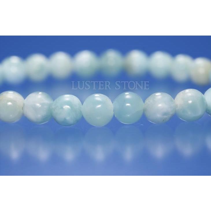 ラリマー 7mm パワーストーン 天然石 ブレスレット : LUSTER STONE
