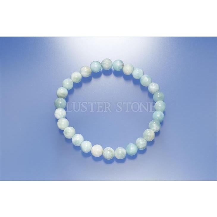 ラリマー 7mm パワーストーン 天然石 ブレスレット : LUSTER STONE