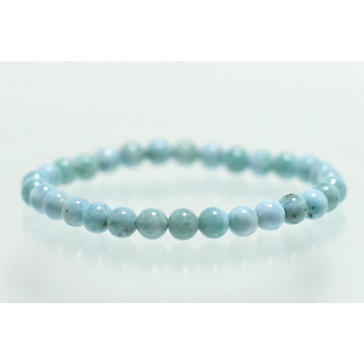ラリマー 6mm ブレスレット パワーストーン 天然石 : LUSTER STONE 