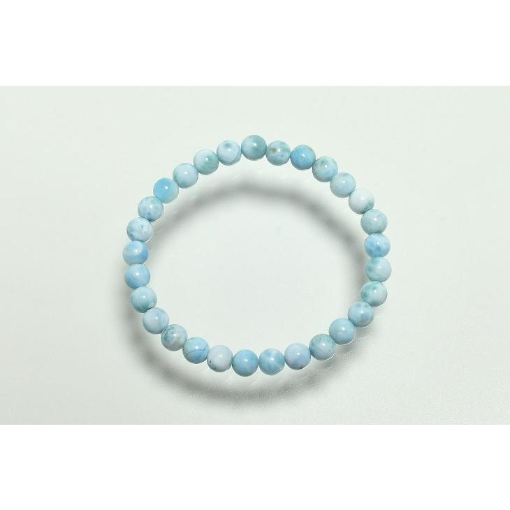パワーストーン 天然石 ブレスレット ラリマー 6.5mm : LUSTER STONE 