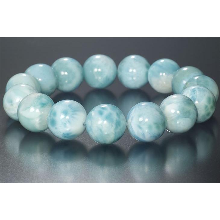 ラリマー15mm ラリマー 15mm ブレスレット パワーストーン 天然石 : LUSTER STONE