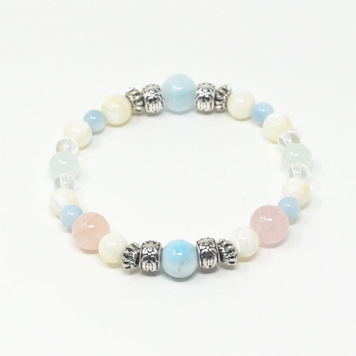 オリジナルデザインブレスレット アイスラリマー モルガナイト