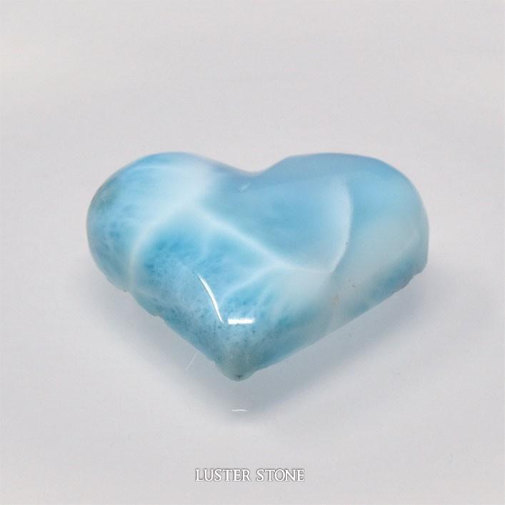 ラリマー ハート 置物 天然石 パワーストーン : LUSTER STONE - 通販