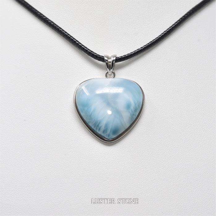 ラリマー ハート ペンダントヘッド ペンダントトップ ネックレストップ 天然石 パワーストーン
