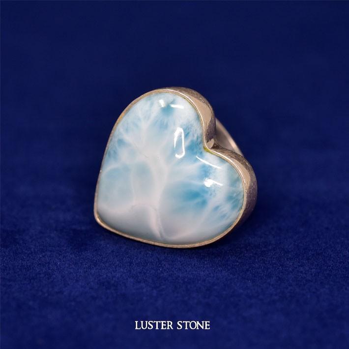 ラリマー 指輪 リング 14号 天然石 パワーストーン 送料無料 : LUSTER